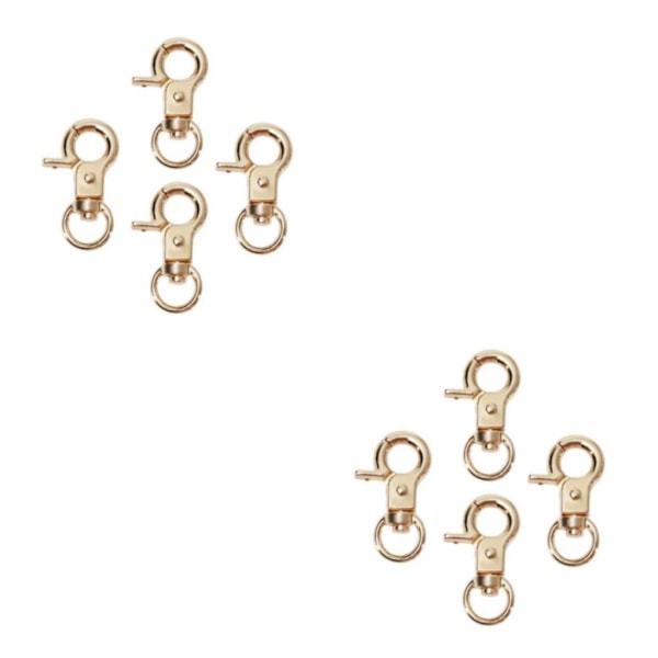 1/2/3/5 4 st Zinklegering Hummerlås Vridbara Trigger Clips Gyllene 30mm Golden 30mm 2Set