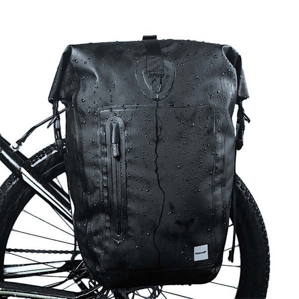 25L Pyörän vedenpitävä laukku Takalaukku Pyöräilytarvikkeet black/green