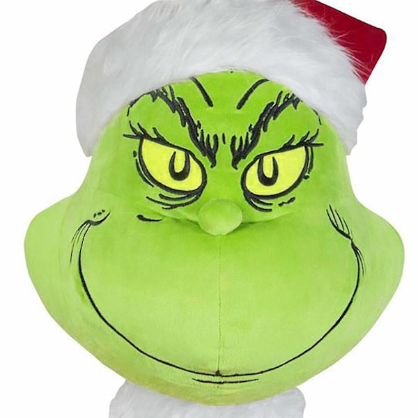 Jul Grinch docka dekorationer 23,6 tum stor plyschdocka juldekoration presenter till jul