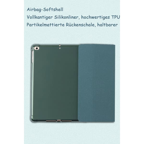 iPad 9./8./7. generasjon 10,2\" deksel med blyantholder og klar bakside [GPA]