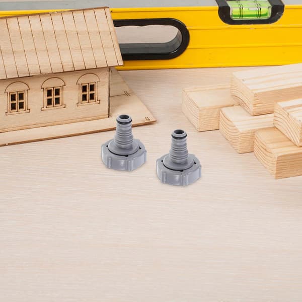 2 stk. poolstøvsugerslangeadapter Støvsugerrørforbindelse Poolslangeforbindelse Kompatibel med Bestway P6H1419 Grå Grey 5.20X5.00X5.00CM