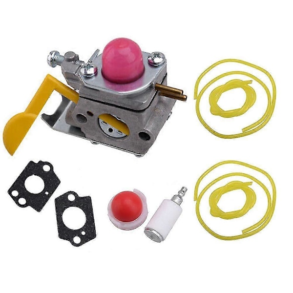 Kaasutin tiivistesarjalla Yhteensopiva Jonsered GT2124C Partner B250 Colibri Primer Bulb Polttoainesuodatin Polttoaineletkut Trimmeri Ruohonleikkurin Osat