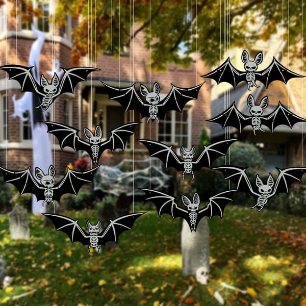 3D Hængende Flagermus til Halloween Træ og Spøgelseshus Indretning Bat-Hanging