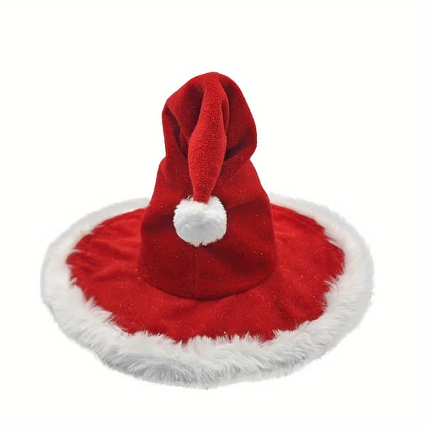 Julenisselue for voksne Unisex Festlig Hodeplagg til Julefest Red