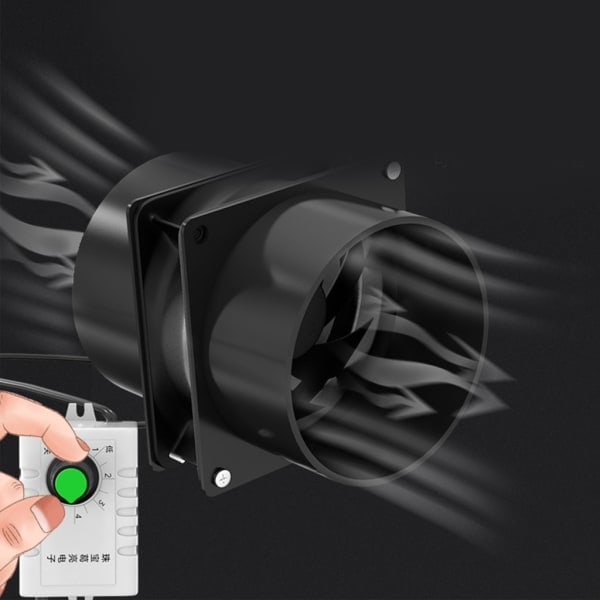 USB Justerbar Hastighet Lodderøykabsorber ESD Røykavsug Vifte Rørkanal Avtrekksvifte med 1/3/6M Rørventilasjon Vifte null - Enkel Vifte null - Single fan