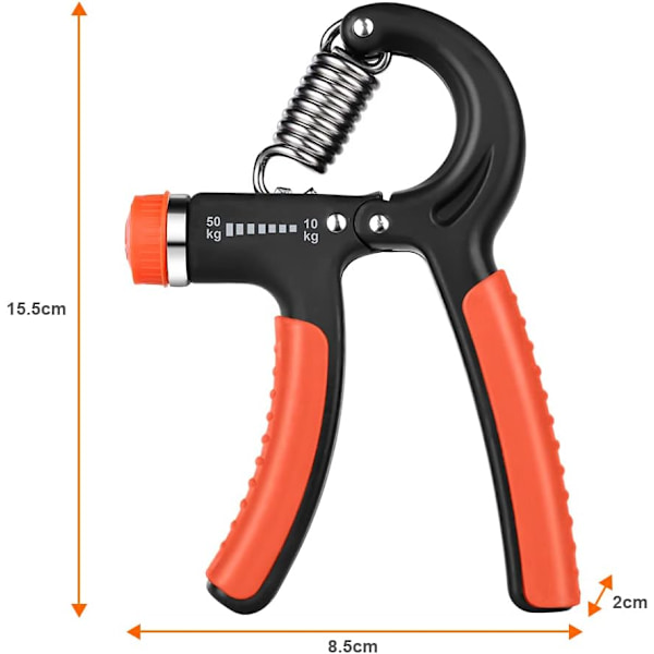 Håndtrener, Håndgrepsstrening, Justerbar Grepsstyrketrener Underarms Trener Enhet red