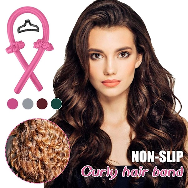 Värmefria Locktångsband Pannband Lazy Curler Set 07 7