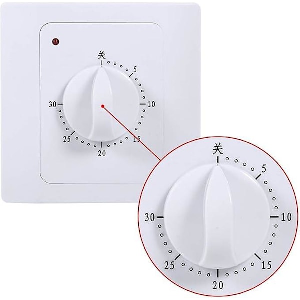 Mekanisk Tidrelé, MAGT 220V 10A 30 Min Elektrisk Digital Timer Tidskontrollbryter Intelligent Nedtellingstimerbryter
