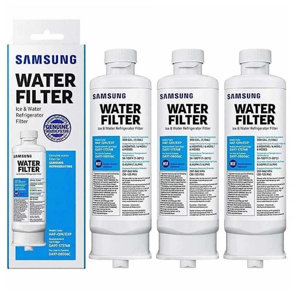 Samsung DA97-17376B DA97-08006C HAF jääkaapin vedensuodatin 3st