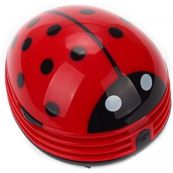 Mini Vacuum Cleaner for Desk, Ladybug Design, Home Office, Dust Collector, Table Vacuum Cleaner, Computer