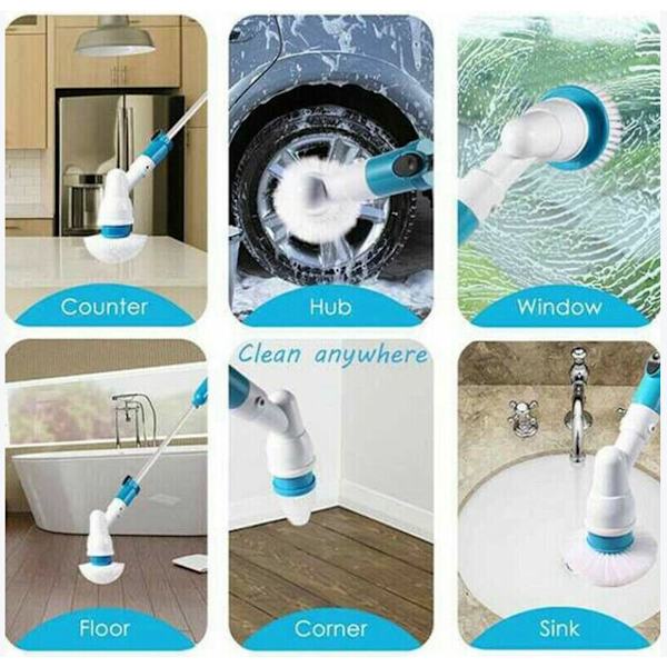 Turbo Scrub 360° Johdoton, akkukäyttöinen pyörivä sähköinen puhdistusharja