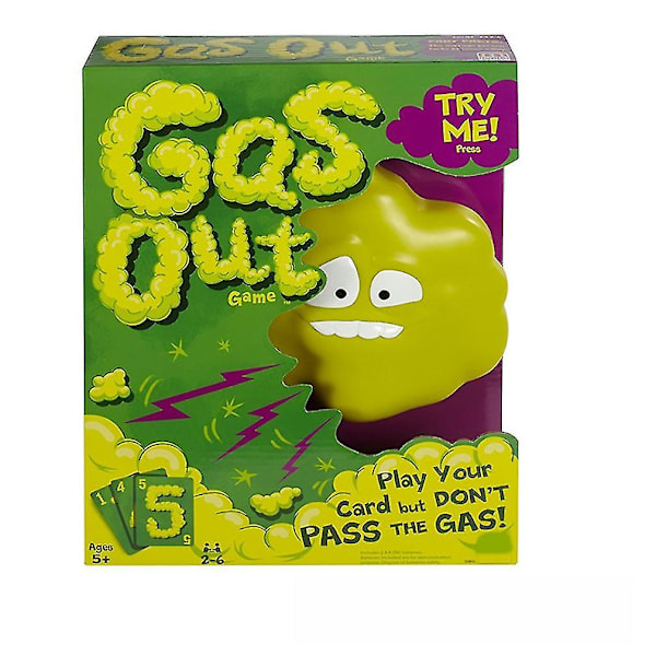 Nytt Gas Out Familjespel Fartmoln Trick Party Leksaker Kort ES2366