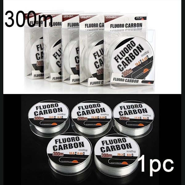 300M Fluorkarbon Fiskeline Stærk Tråd DIA.-0.35MM Dia.-0.35mm