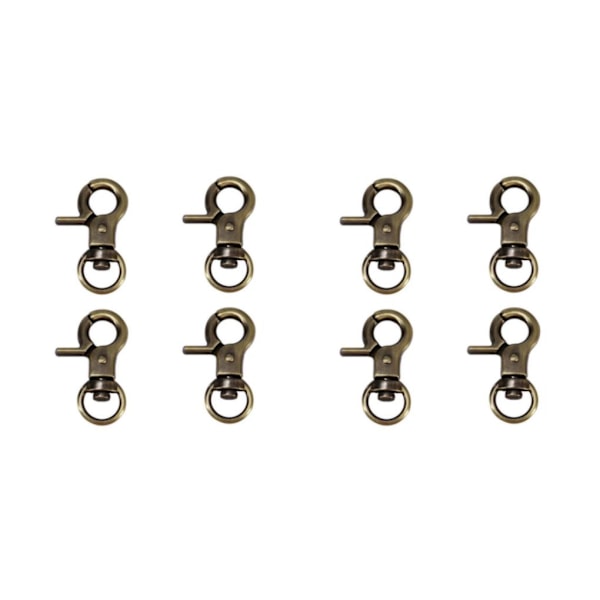1/2/3/5 4 st Zinklegering Hummerlås Vridbara Trigger Clips Brons 30mm Bronze 30mm 2Set