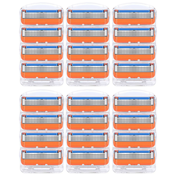 4-pakk - 52 partakivea miehille, yhteensopivat Fusion 5 -terillä 24 pack