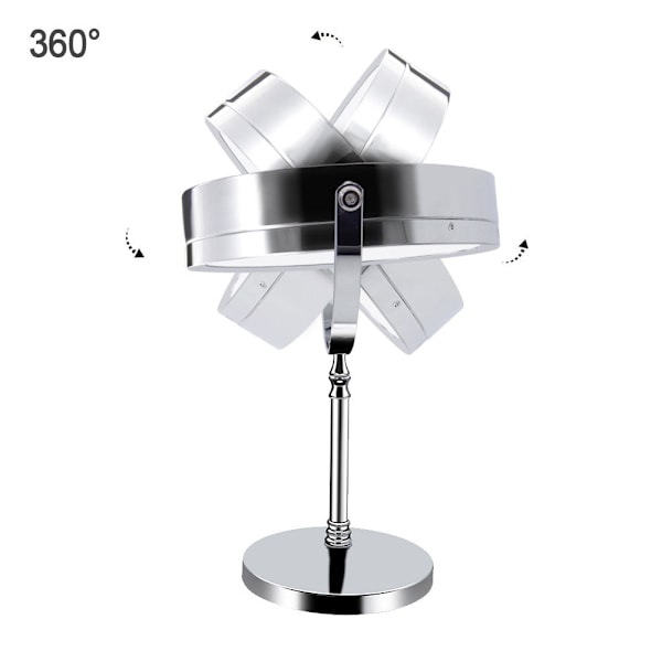 1X/10X Suurennusvalolla Varustettu Meikkispeili, 7 Tuuman Kaksisivuinen Valkoinen Päivänvalo LED Varjoton LED Peili, Paristo- ja USB-kaapelilla Toimitetaan (Sisältää 3