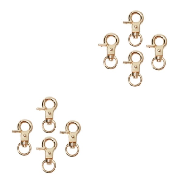1/2/3/5 4 st Zinklegering Hummerlås Vridbara Trigger Clips Gyllene 30mm Golden 30mm 2Set