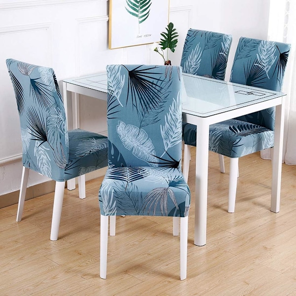 4-pack stretchöverdrag, universal tvättbar stolvik