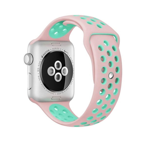 För Apple Watch 38/40 mm silikon Sport klockarmband Rosa
