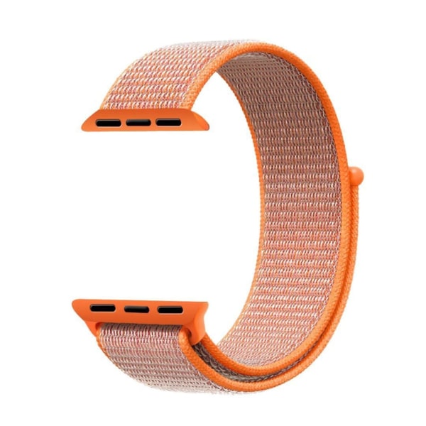 För Apple Watch 38/40mm Nylon Loop med kardborreknäppning Orange
