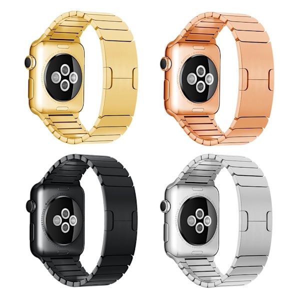 Butterfly Buckle Stainless Steel Apple Watch 38mm RoseGold