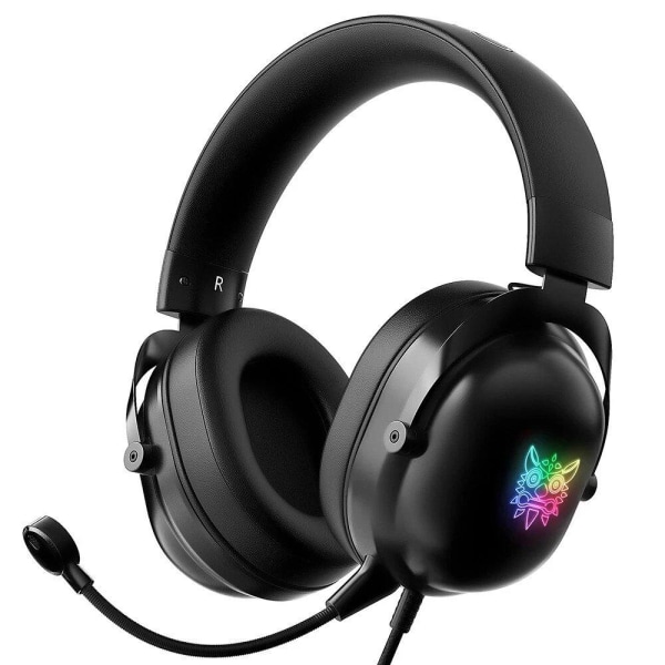 ONIKUMA X11 headset med RGB LED-ljus Svart