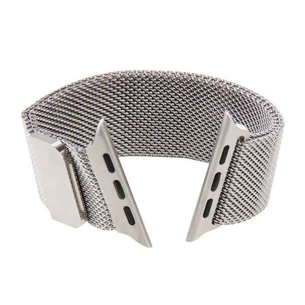 Milanese Loop Magnetic Rostfritt  apple watch armband 42 mm Silv Silver