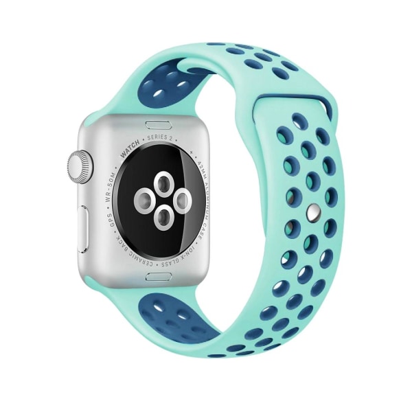 För Apple Watch 38/40 mm silikon Sport klockarmband Blå