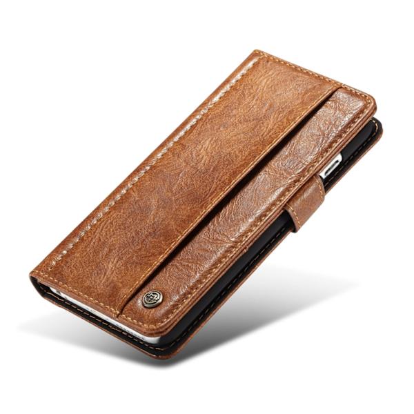 CaseMe för iPhone 6& 6S  Crazy Horse textur läderfodral  Marinblå