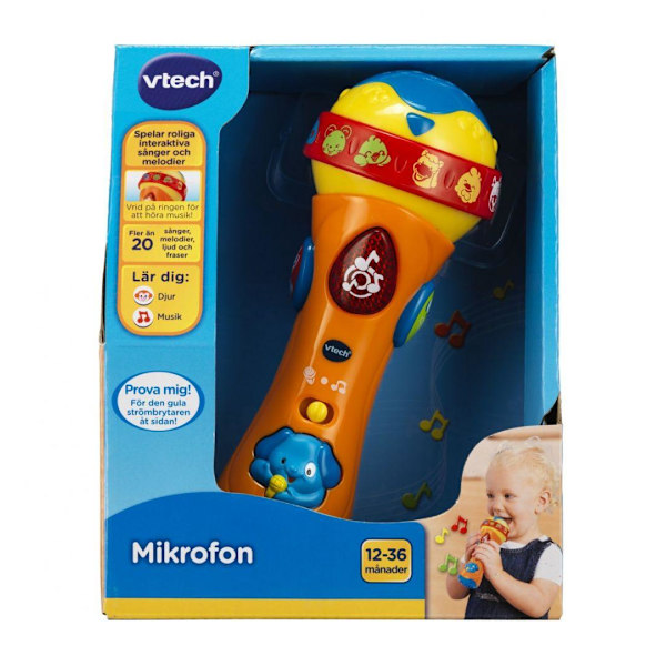 Vtech Baby mikrofon med ljus och ljud Orange