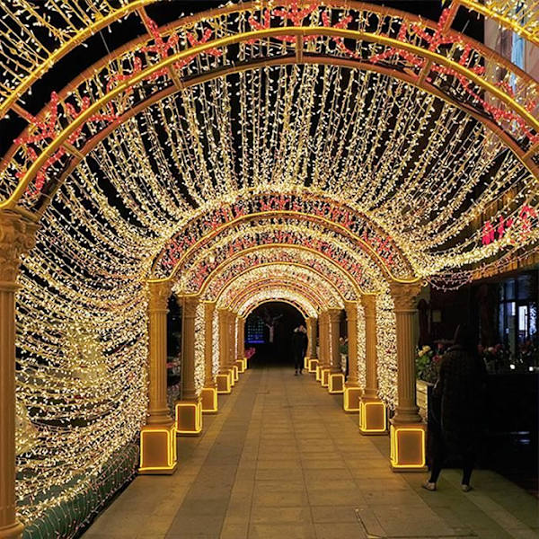 XMTECH LED String Lights - 80M 800 Varmvita LEDs - Ljuskedjejulljus - IP44 med 8 ljuslägen