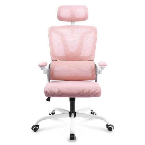 XMTECH Kontorsstol Ergonomisk Kontorsstol Arbetsstol Ergonomisk Mesh Arbetsstol 150 kg Rosa