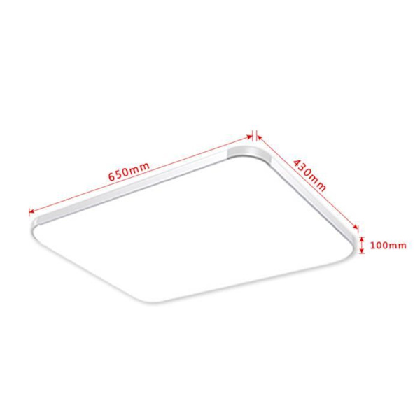XMTECH 72W LED Taklampa Med Dimbar Fjärrkontroll Takbelysning 2,800K – 6,500K för Kontor Vardagsrum Sovrum Kök IP44 Pengar