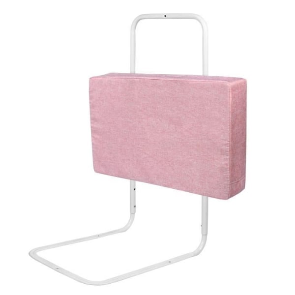 XMTECH Babysängstång Höjdjusterbar Softpack Småbarnssäng Skydd Fallskydd Cherry Pink 50cm