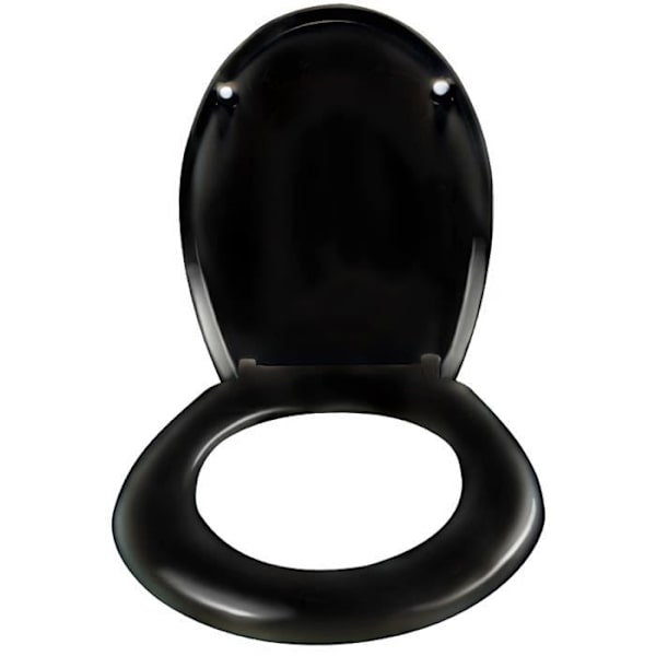 Toalettsits - XMTECH - Universal - Svart - Urea harts - Soft close Svart
