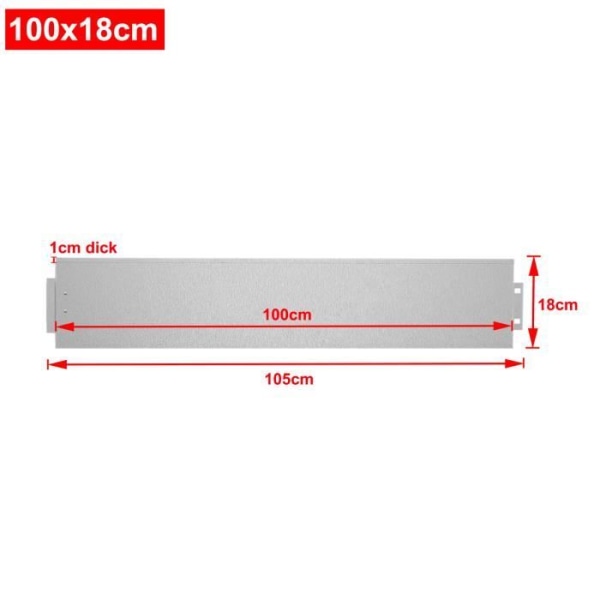 XMTECH flexibel galvaniserad metall trädgårdskant - 100x18cm - 35m total längd