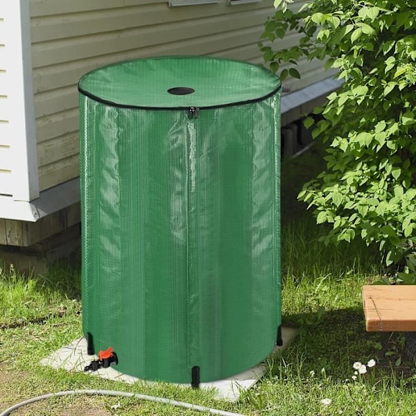UISEBRT hopfällbar regnvattentank - 200L - Vit - Grön - Overhead tank Grön