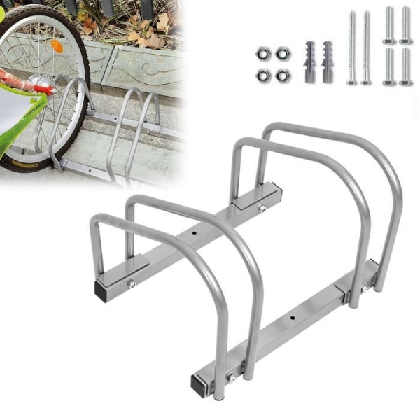 Golvställ Cykelställ för 2 cyklar - UISEBRT - Cykelställ med säkert grepp för hjul