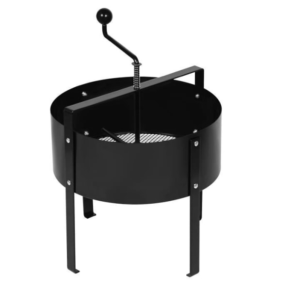 UISEBRT Ø41x56cm Trädgårdshålsil för jord Manuell kompostsil för jordstenar med metallhandtag och nät
