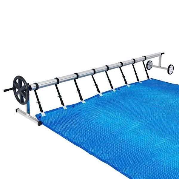 UISEBRT poolrulle 300-570cm - Aluminiumtillbehör - Lindningssystem för solskydd Vit