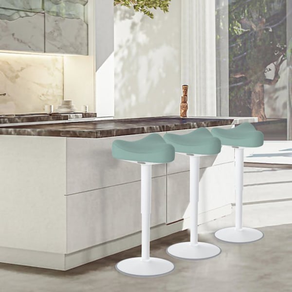 UISEBRT Sittande Ergonomisk Stol Justerbar i Höjd 57-82cm Kontorsstol med Gungfunktion för Hem och Kontor, Grön