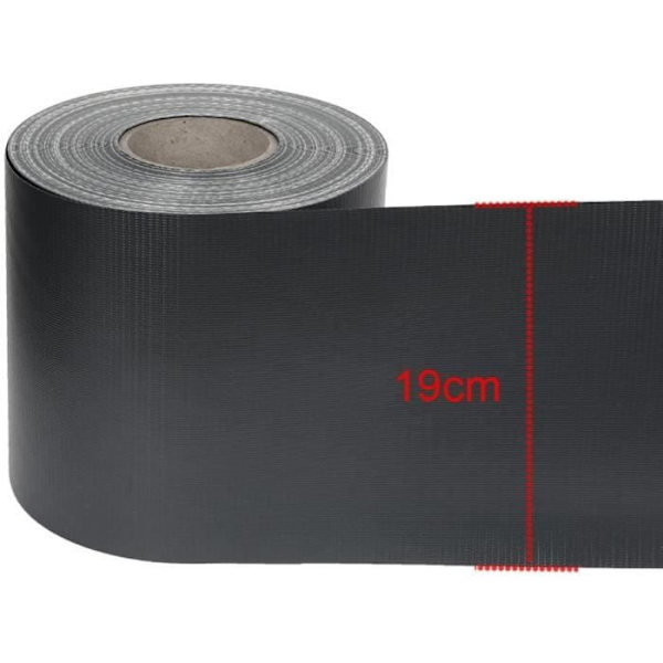 PVC-skyddsremsor för dubbelt trådstaket - UISEBRT - 35m x 19cm - Vindskydd i antracit Antracit