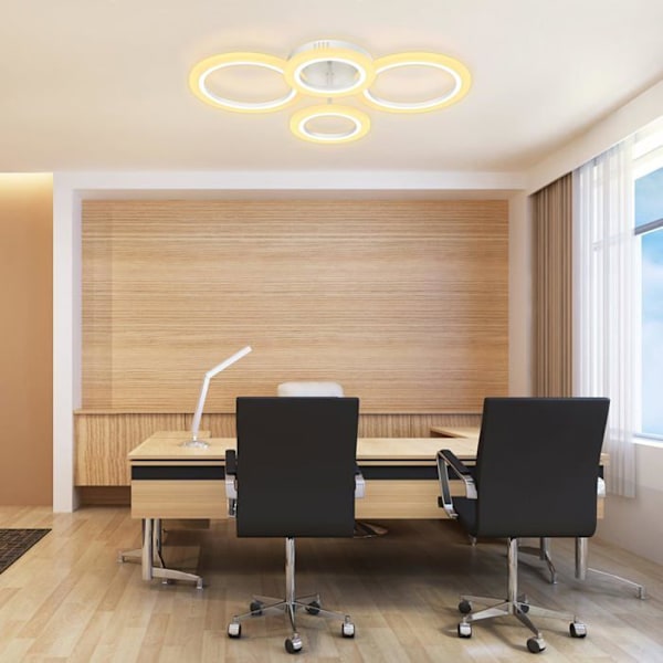 LED-taklampa - UISEBRT - 60W - Dimmbar - Fjärrkontroll - Modern design