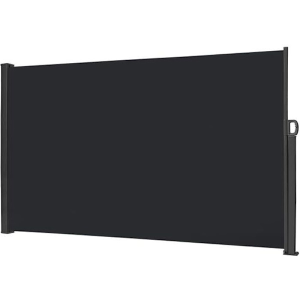 Retraktabel sidobutik - UISEBRT - 200 x 300 cm - Antracit - UV-skydd - Väderbeständig Antracit, Grå, Beige
