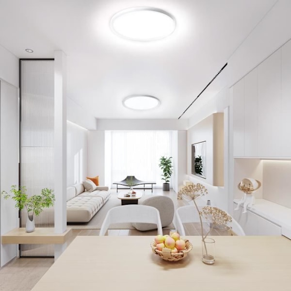 LED-taklampa - UISEBRT - 72W - Vattentålig IP44 - Kallvit - Modern design