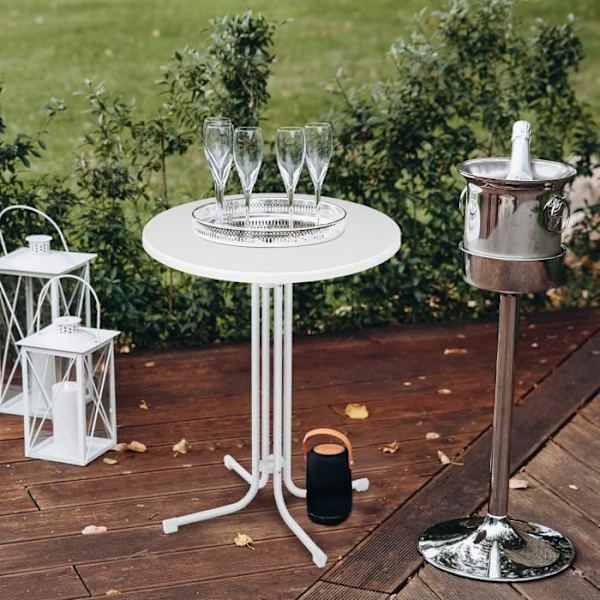 Höj- och sänkbar ståbord - UISEBRT - Rund - Fällbar - 79 cm - Justerbar - 2/3 platser