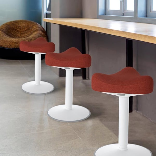 Taburete de Oficina - UISEBRT - Ergonómico - Ajustable en Altura 57-82cm - Color Naranja - Carga 140kg svart, ljusgrå, orange, grön