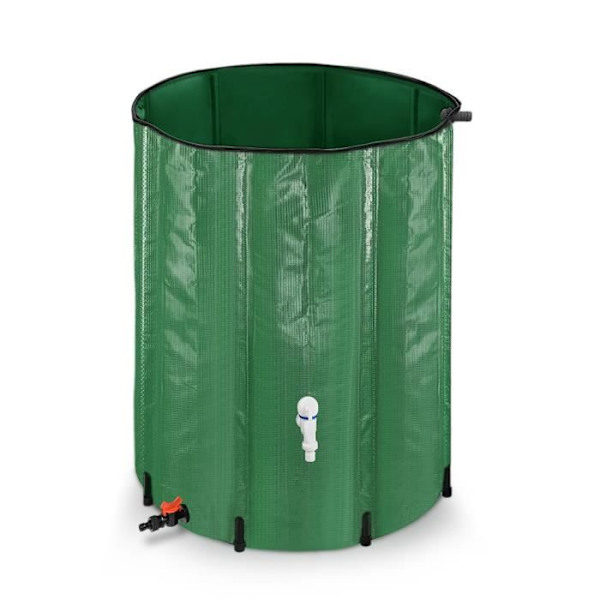 PVC regnvattentank - UISEBRT - 500L - Vit - Grön - Fällbar grön