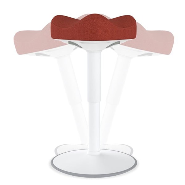 Kontorsstol - UISEBRT - Ergonomisk - Höjdjusterbar 47-65cm - Orange färg - Belastning 140kg svart, ljusgrå, orange, grön