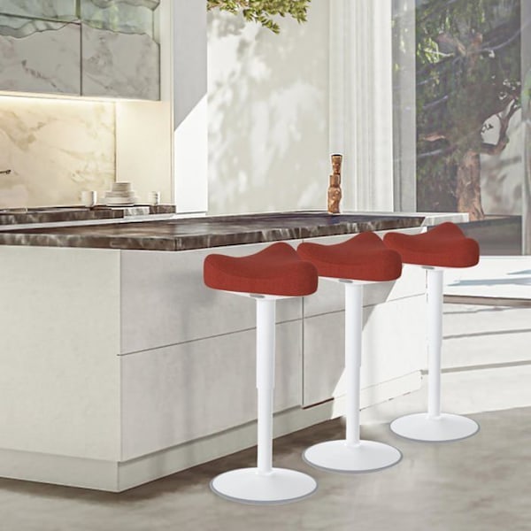 Taburete de Oficina - UISEBRT - Ergonómico - Ajustable en Altura 57-82cm - Color Naranja - Carga 140kg svart, ljusgrå, orange, grön